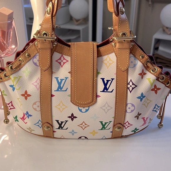 LOUIS VUITTON Murakami White Multicolor Theda GM Bag Limited edition - Picture 2 of 16